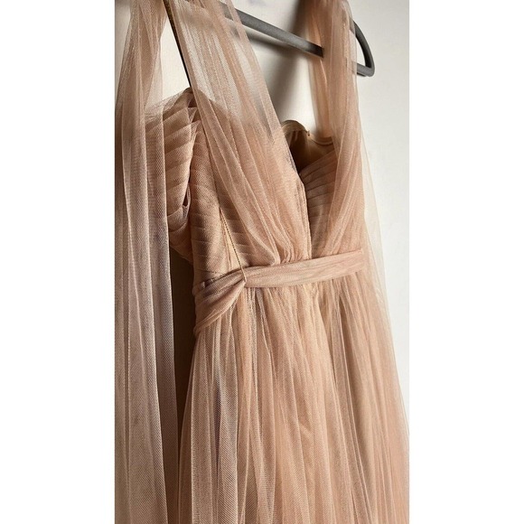 Jenny Yoo Annabelle Convertible Bridesmaid Prom Dress Sz 8 Rose Pink Tulle Long - Picture 6 of 10